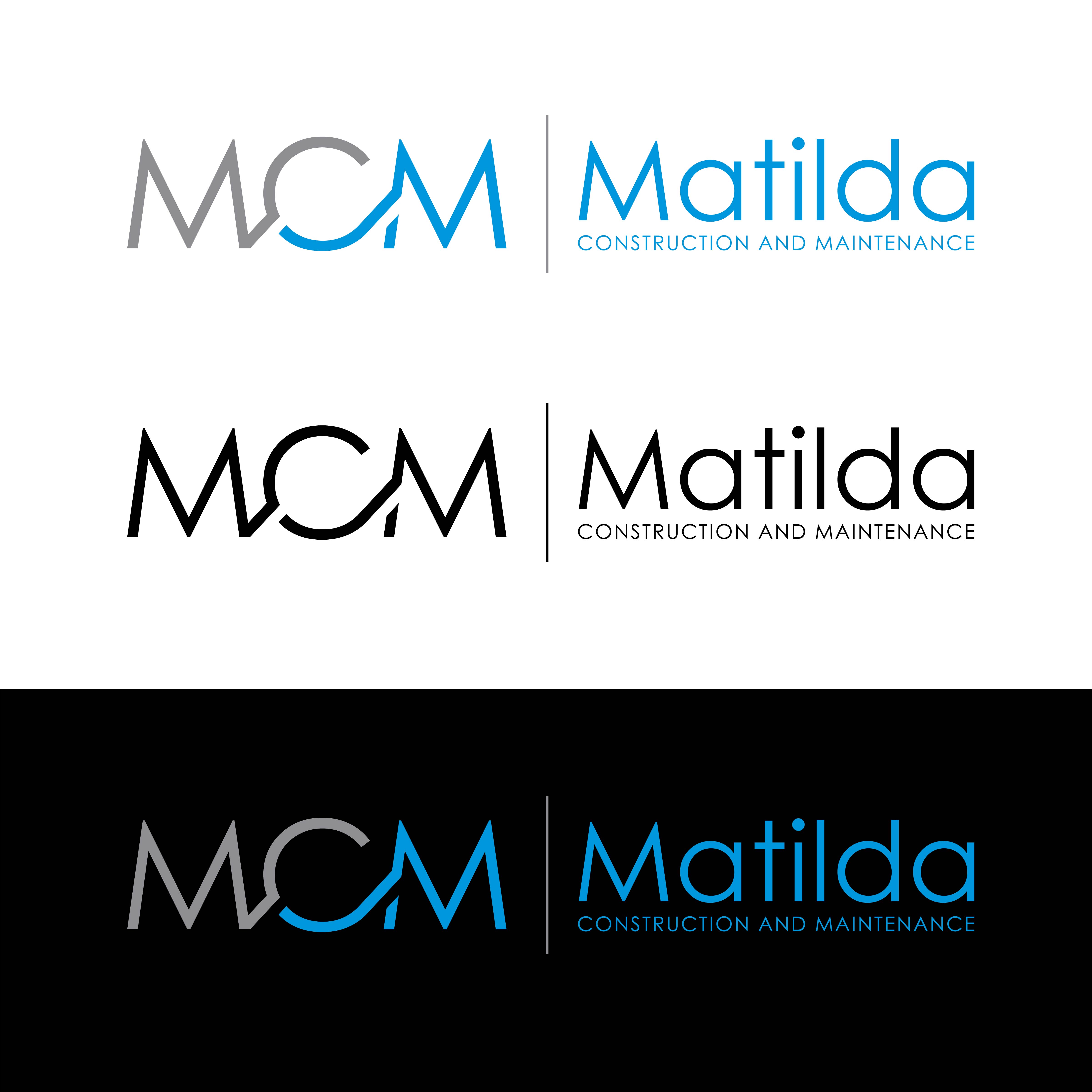 Logo Design by John Mark Arts for Matilda Construction and Maintenance | Design #33372639