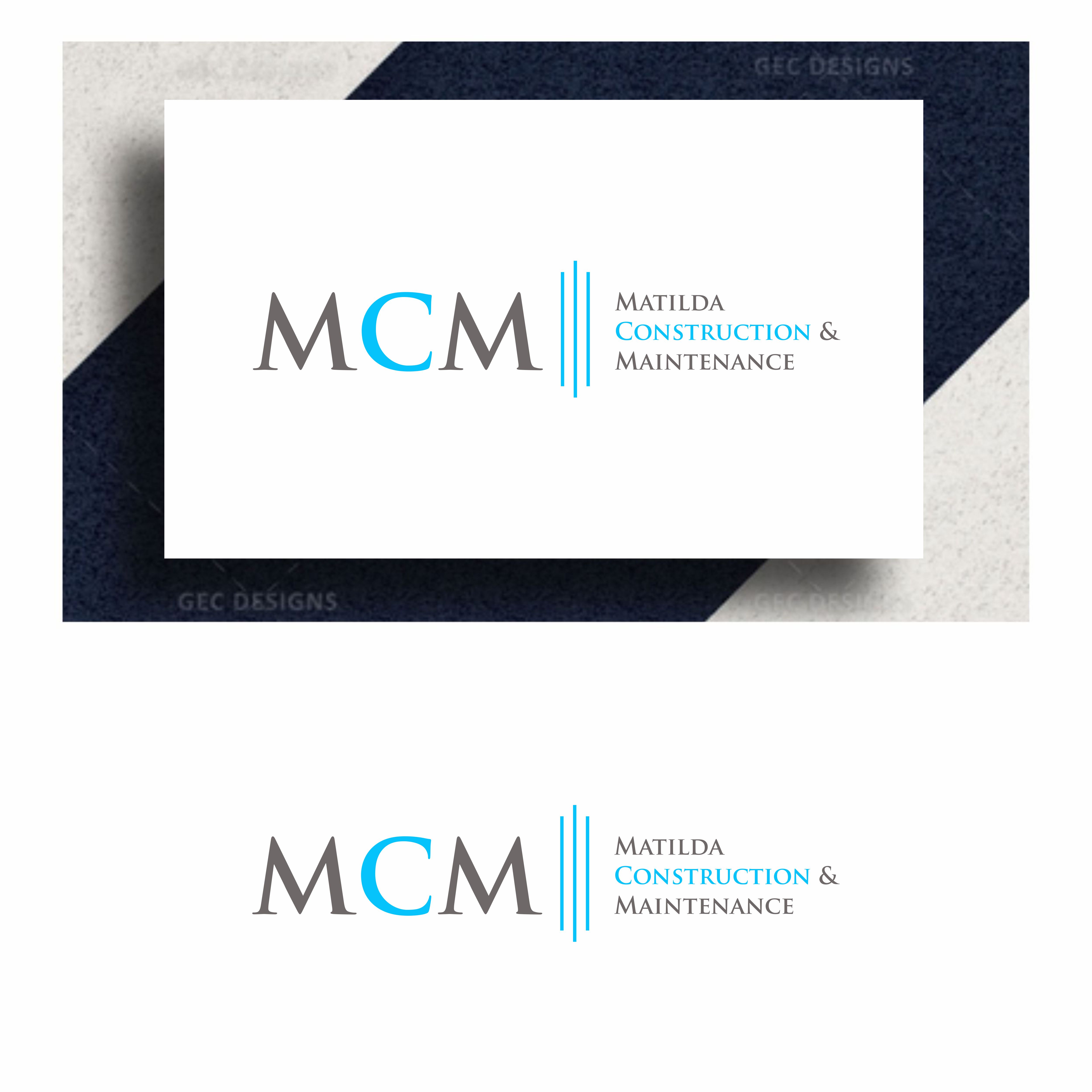 Logo Design by RAZQ for Matilda Construction and Maintenance | Design #33415758