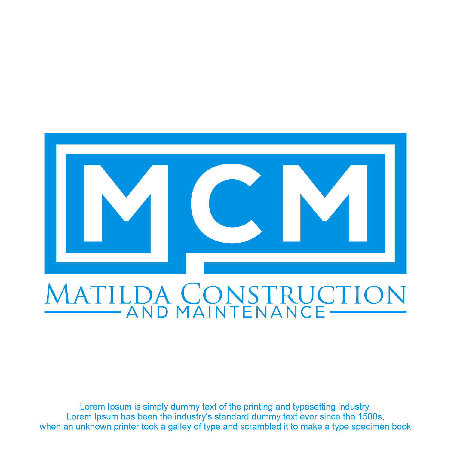 Logo Design by Abigaill_design for Matilda Construction and Maintenance | Design #33377879