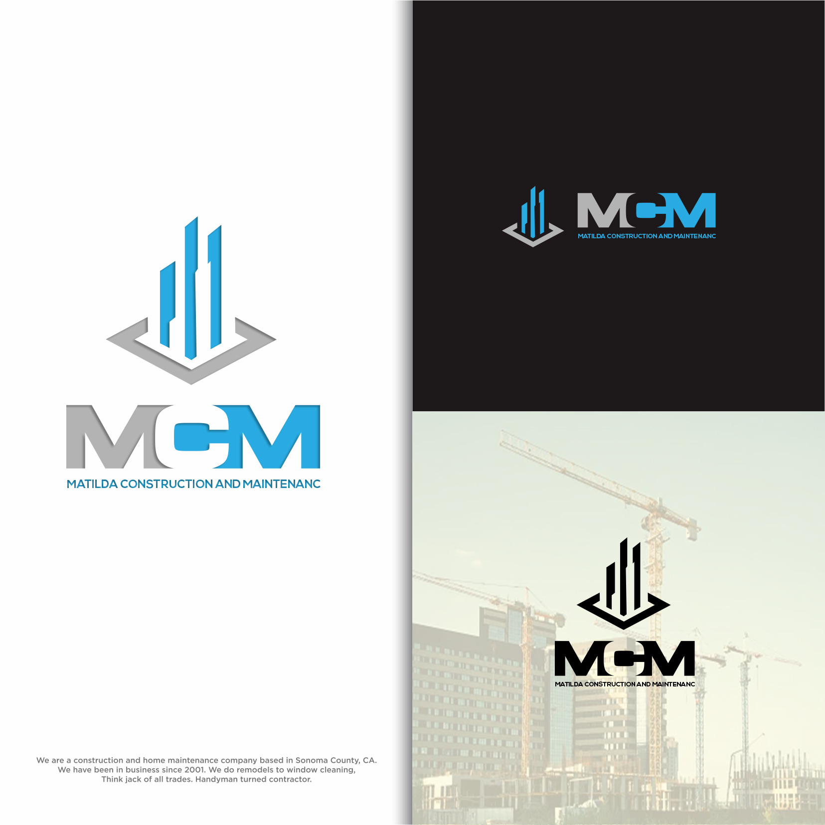 Logo Design by shahalam1957 for Matilda Construction and Maintenance | Design #33389873