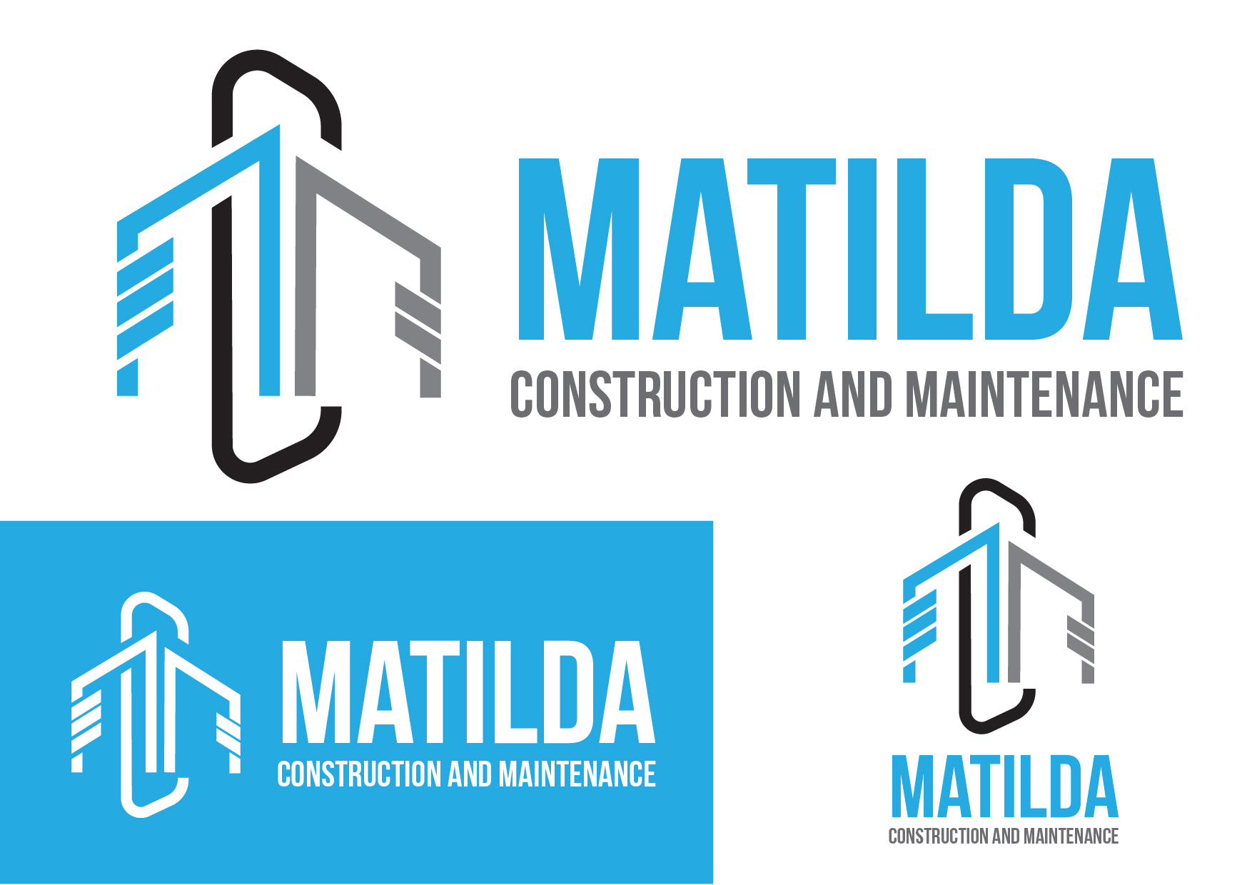 Logo Design by @gus for Matilda Construction and Maintenance | Design #33372634