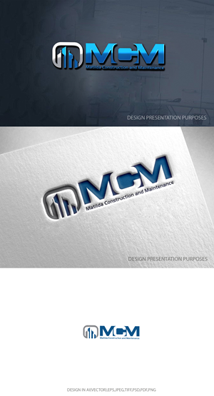 Logo Design by zebronicgraphic for Matilda Construction and Maintenance | Design: #33383623