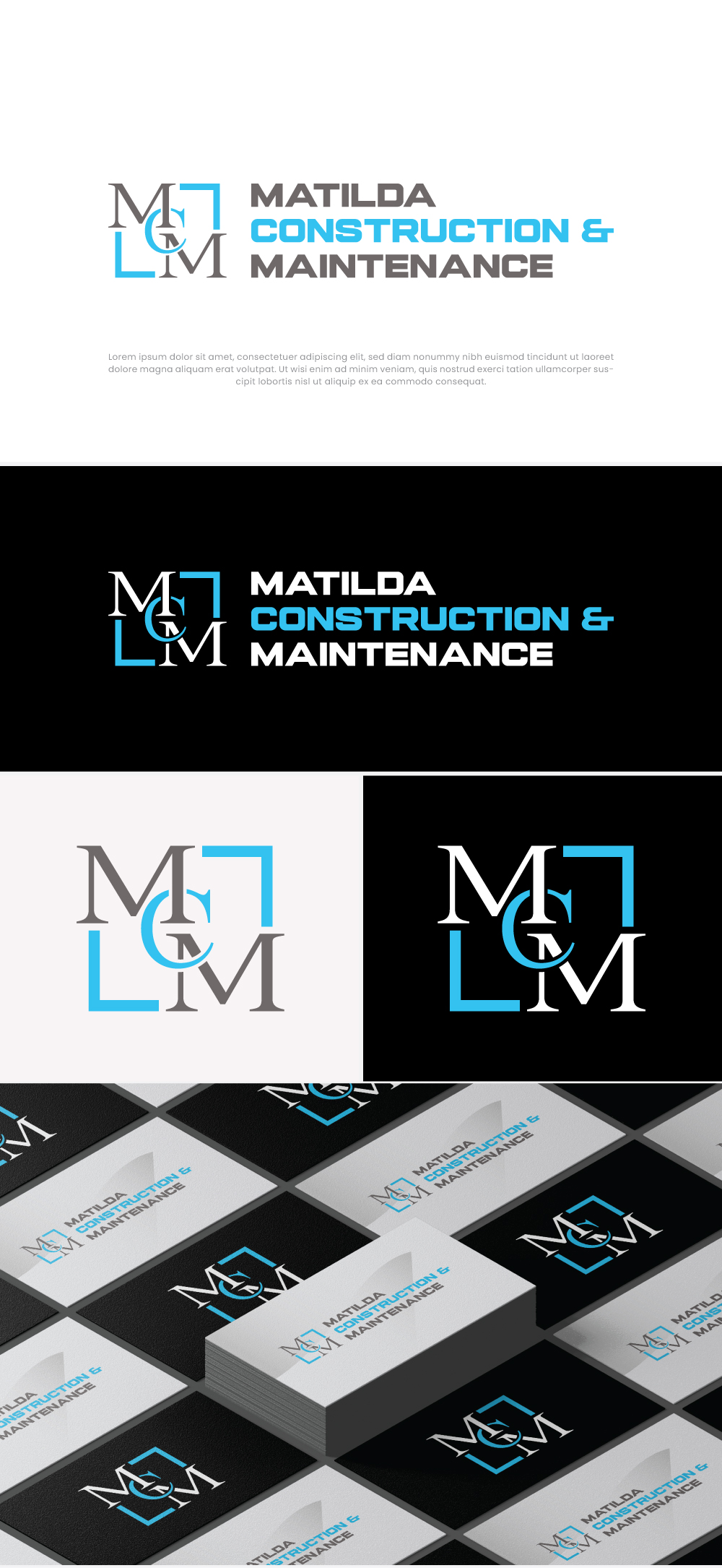 Logo Design by TrisDesign for Matilda Construction and Maintenance | Design #33447244
