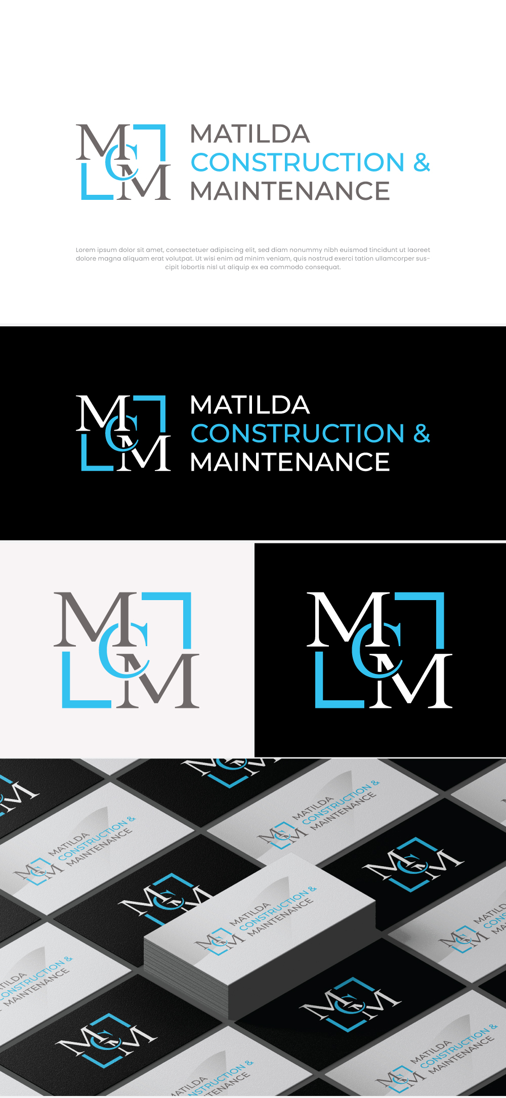 Logo Design by TrisDesign for Matilda Construction and Maintenance | Design #33447245