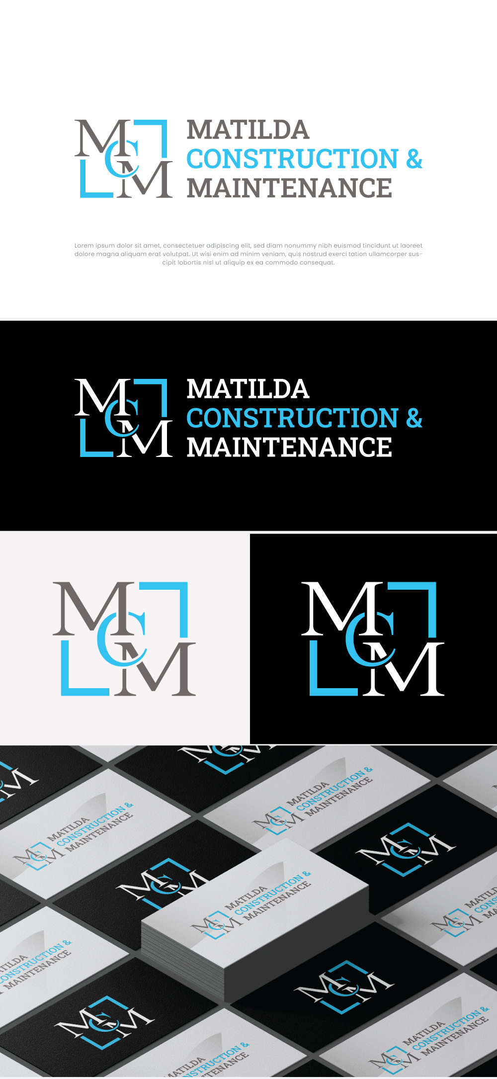 Logo Design by TrisDesign for Matilda Construction and Maintenance | Design #33448813