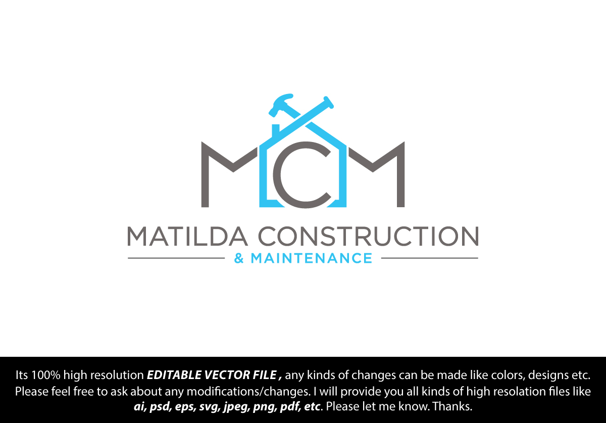 Logo Design by FireflyArt for Matilda Construction and Maintenance | Design #33376544