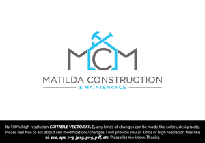 Logo Design by FireflyArt for Matilda Construction and Maintenance | Design: #33376544