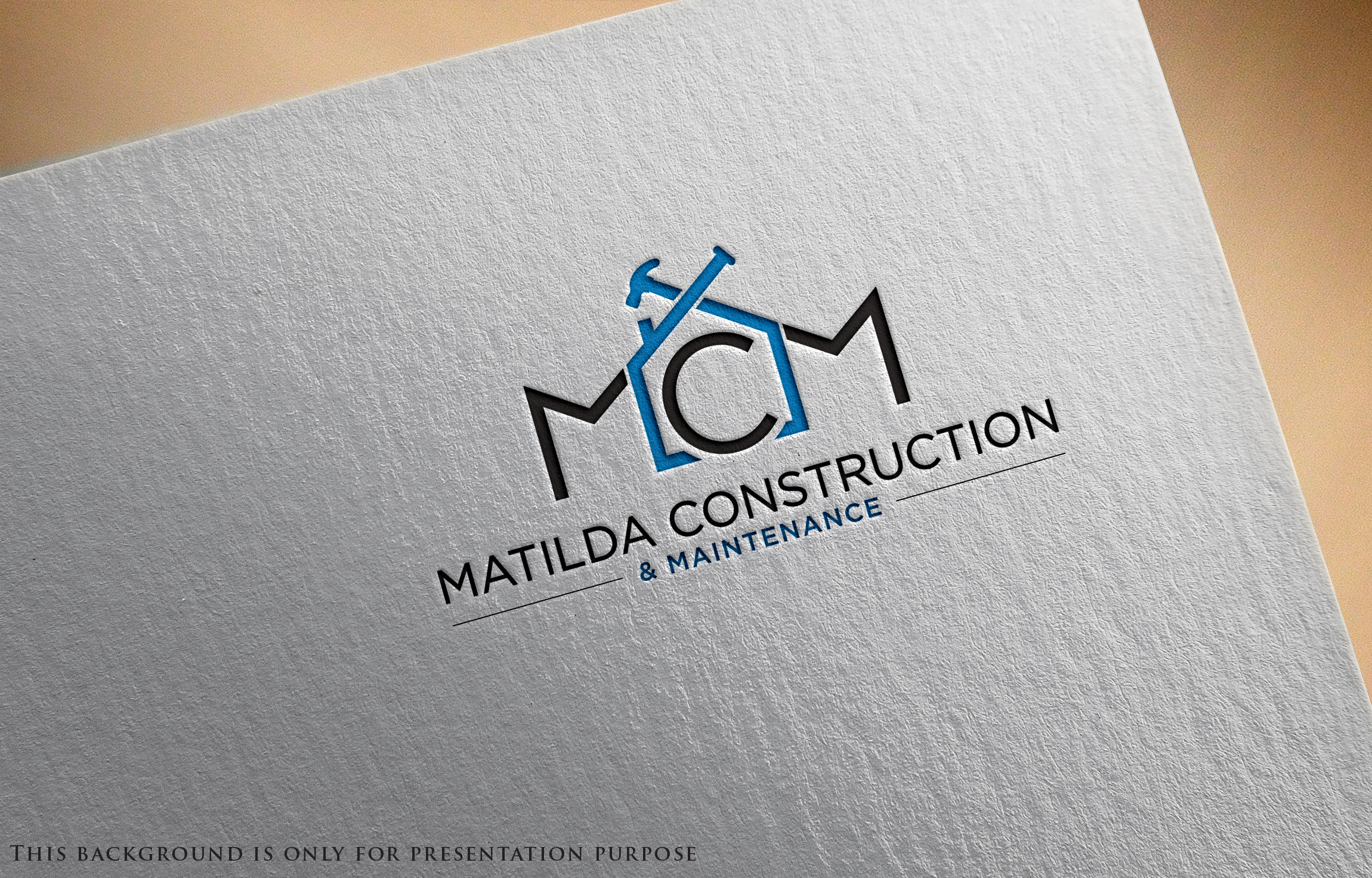 Logo Design by FireflyArt for Matilda Construction and Maintenance | Design #33376545