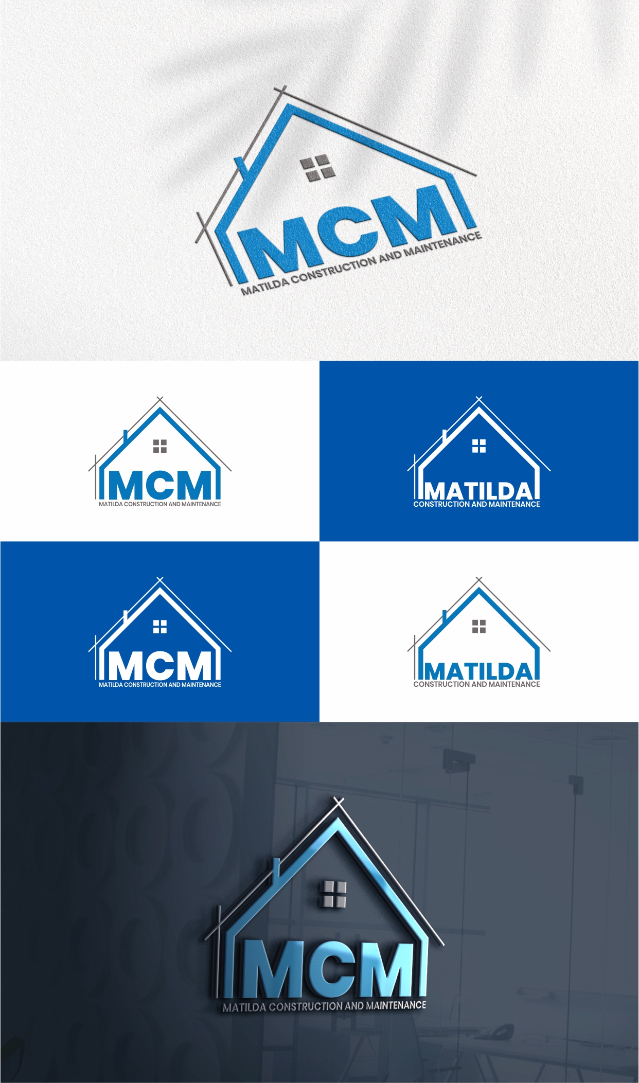 Logo-Design von creativechauhan1989 für Matilda Construction and Maintenance | Design #33372823