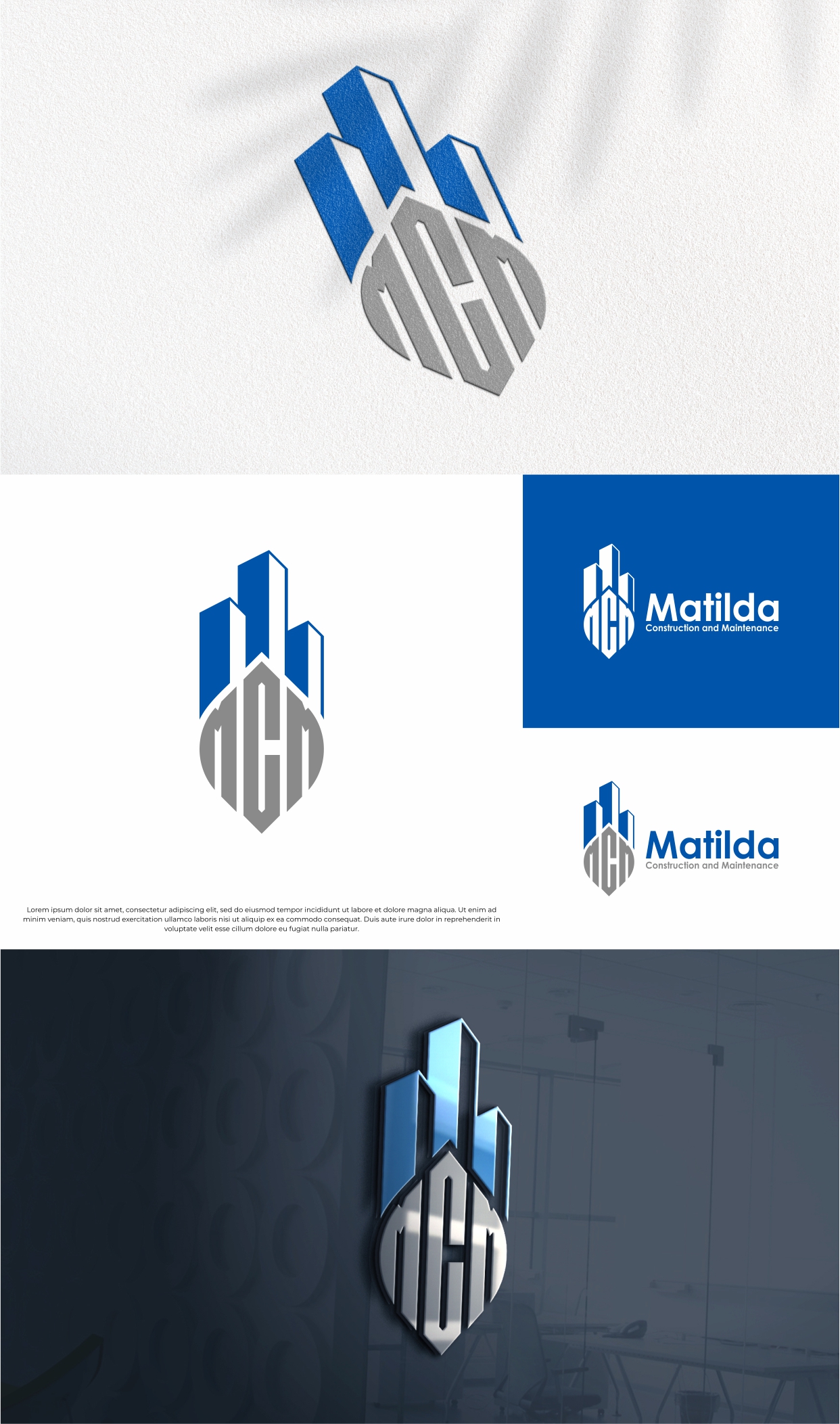 Diseño de Logo por creativechauhan1989 para Matilda Construction and Maintenance | Diseño #33372824