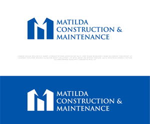 Logo Design by Ayub Zafar for Matilda Construction and Maintenance | Design: #33376761