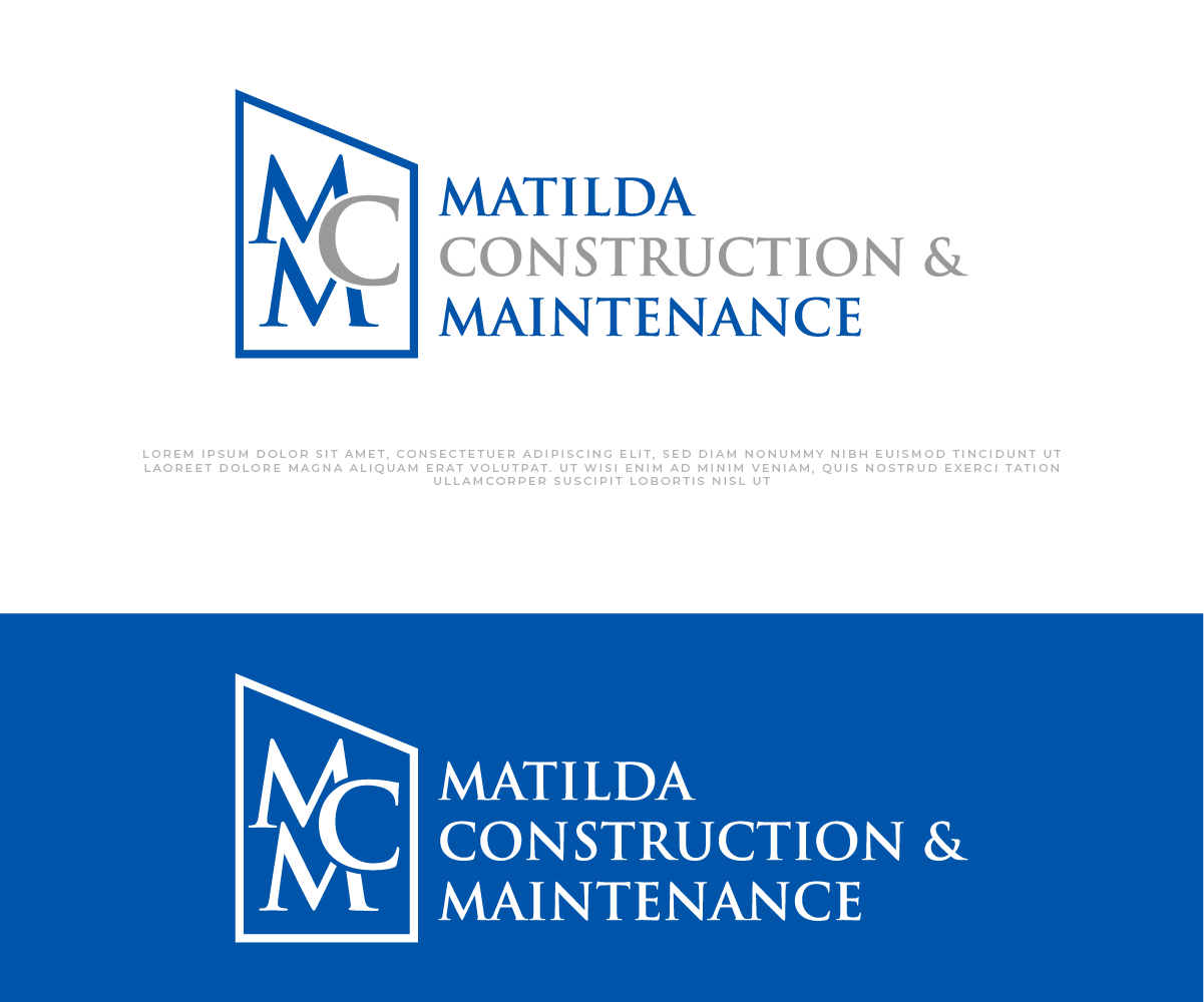 Logo Design by AyubZafar.com for Matilda Construction and Maintenance | Design #33376763