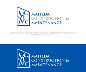 Logo Design by Ayub Zafar for Matilda Construction and Maintenance | Design: #33376763