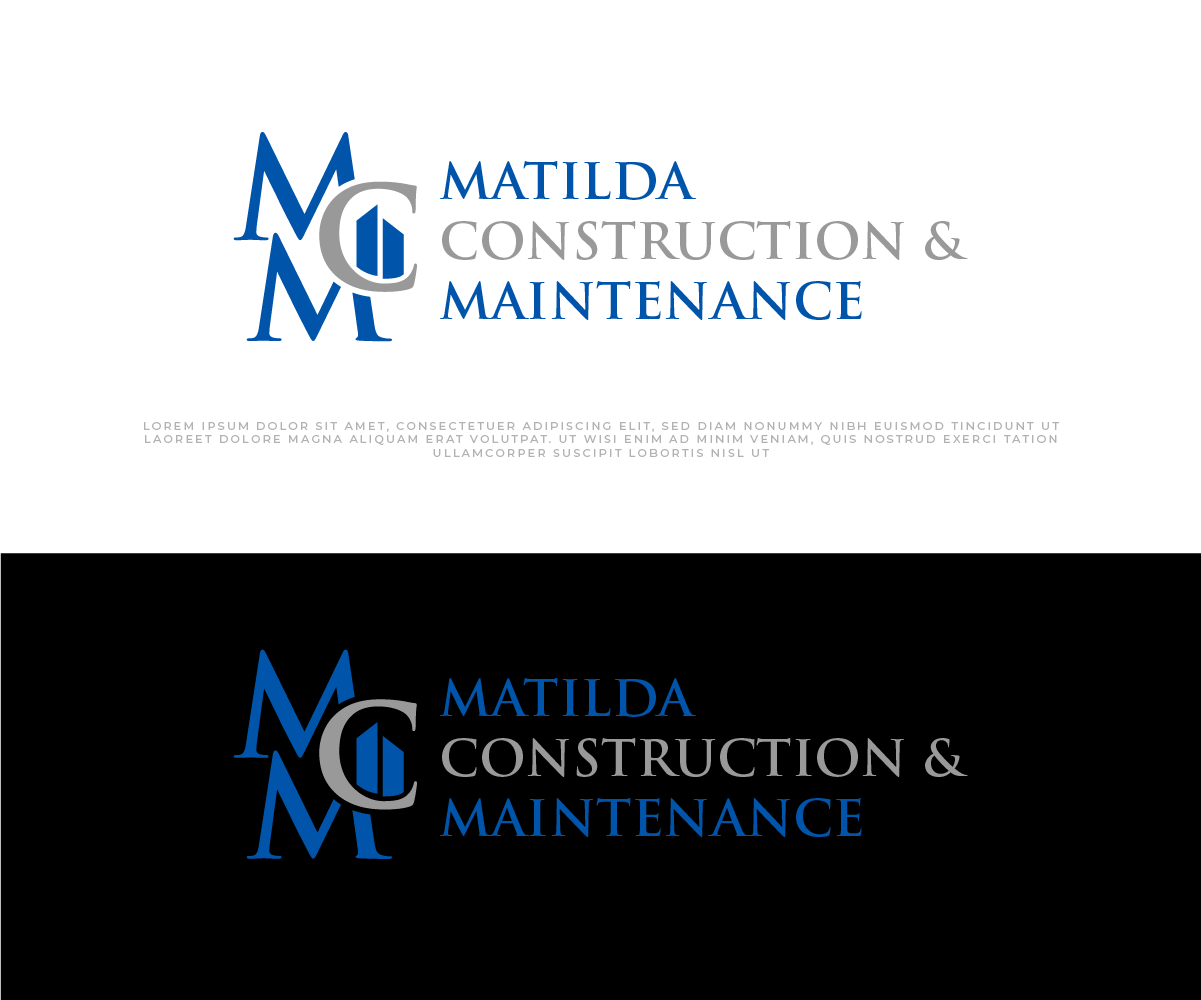 Logo Design by Ayub Zafar for Matilda Construction and Maintenance | Design #33376764