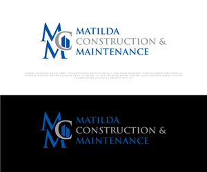 Logo Design by Ayub Zafar for Matilda Construction and Maintenance | Design: #33376764