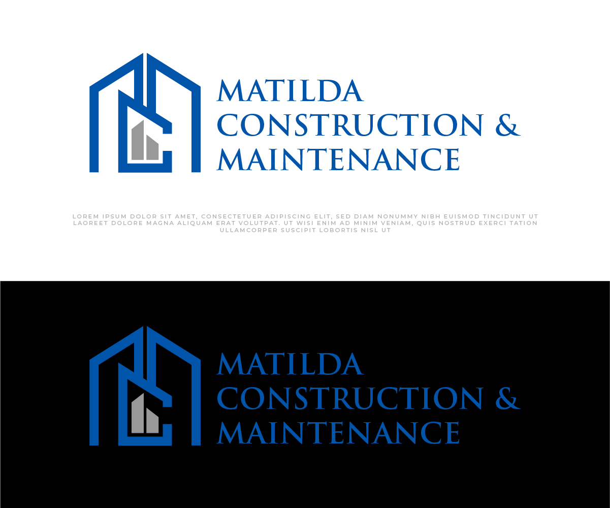 Logo Design by AyubZafar.com for Matilda Construction and Maintenance | Design #33376766