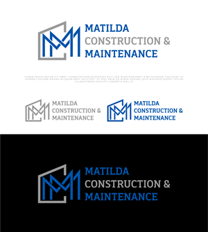 Logo Design by Ayub Zafar for Matilda Construction and Maintenance | Design: #33376769
