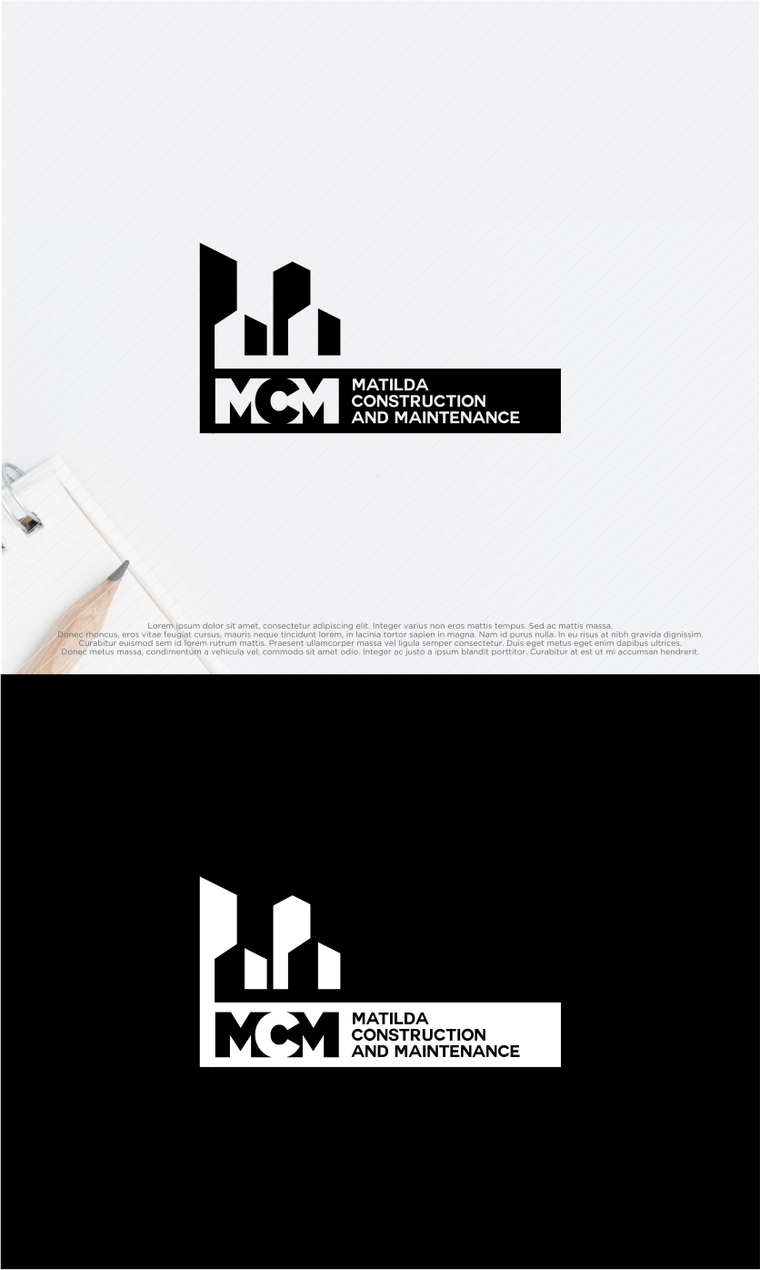 Logo Design by shiroRo for Matilda Construction and Maintenance | Design #33386435