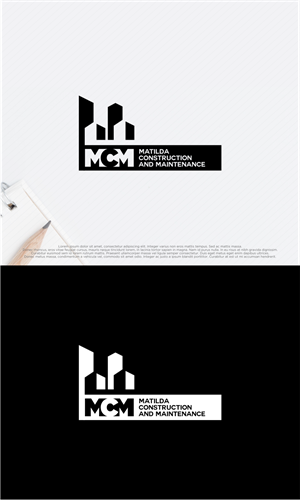 Logo Design by shiroRo for Matilda Construction and Maintenance | Design: #33386435