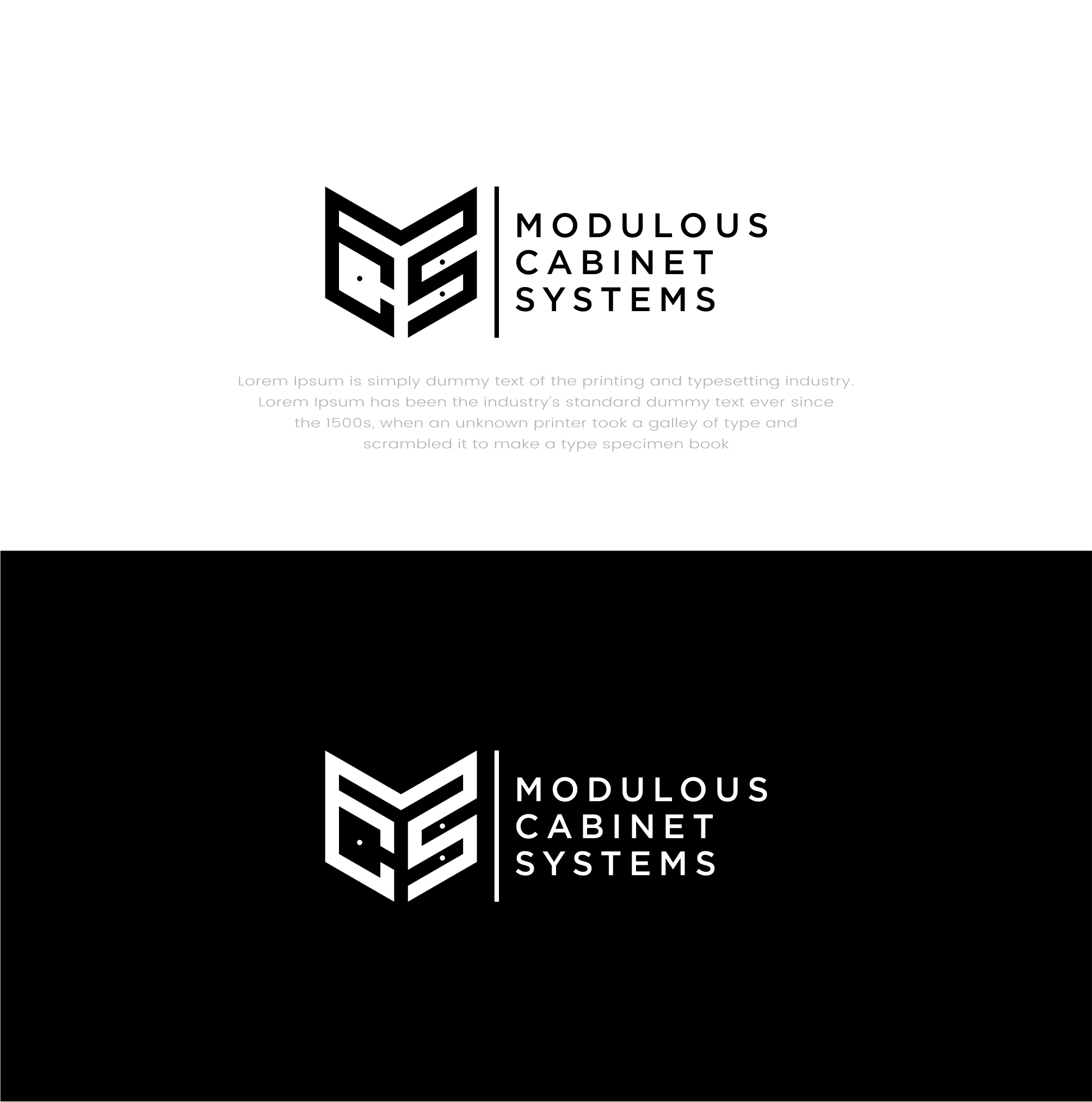 Logo-Design von Barokahe guse für Modulous Cabinet Systems | Design #33385266