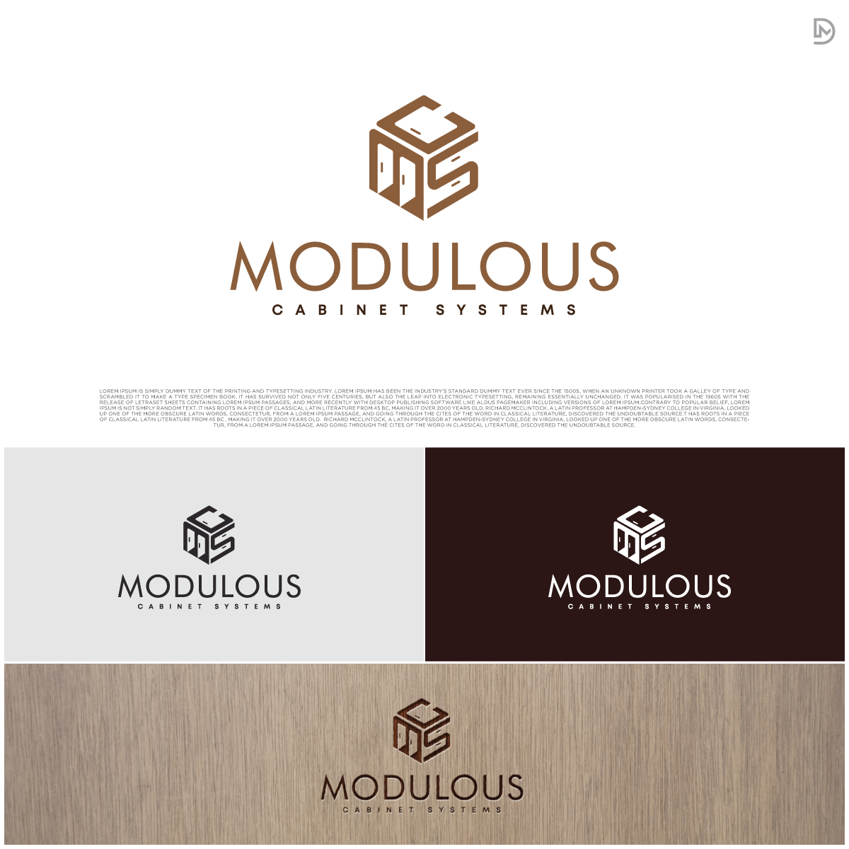 Logo-Design von D_Mantra für Modulous Cabinet Systems | Design #33380878
