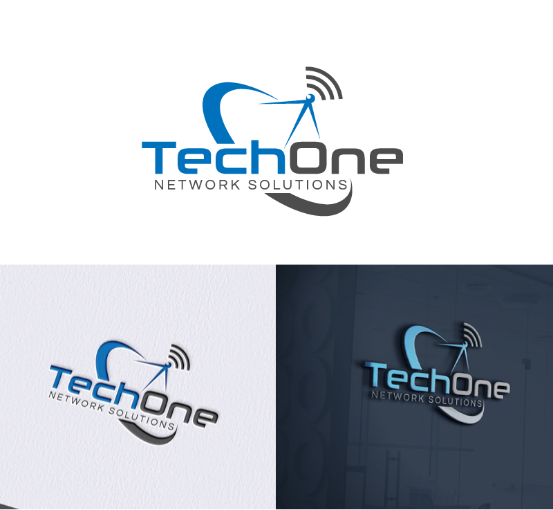 Logo Design by Cliping_path for TechOne Network Solutions | Design #33386068
