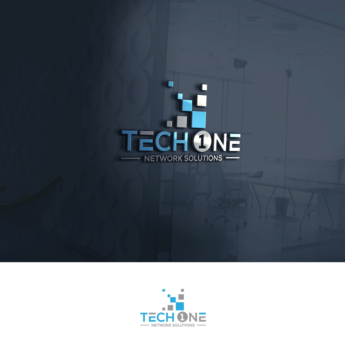 Diseño de Logo por mekail para TechOne Network Solutions | Diseño #33380530