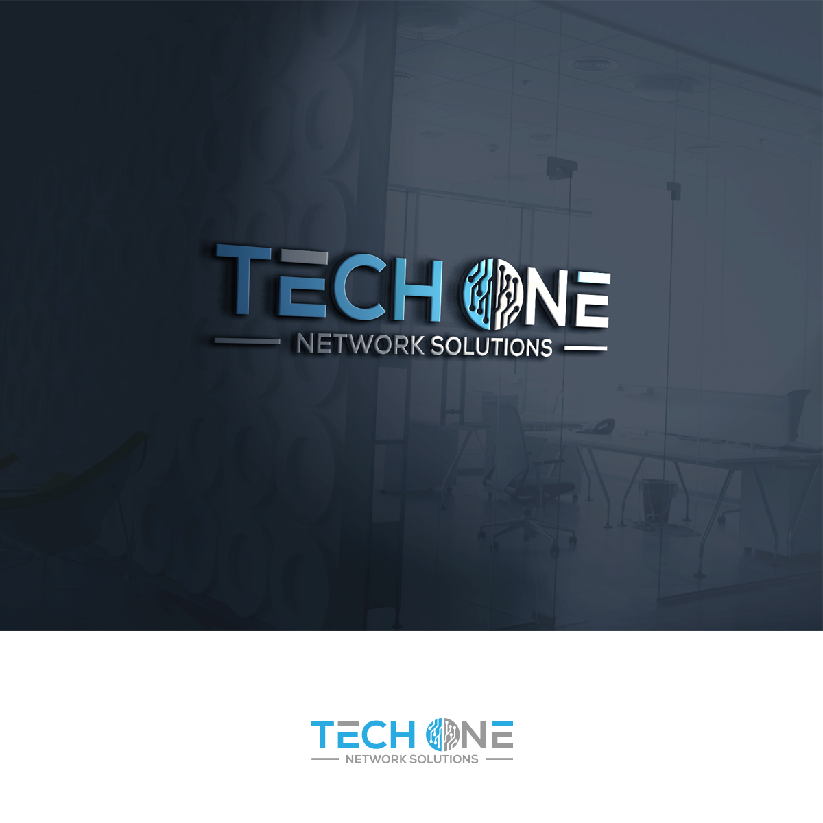 Diseño de Logo por mekail para TechOne Network Solutions | Diseño #33380531