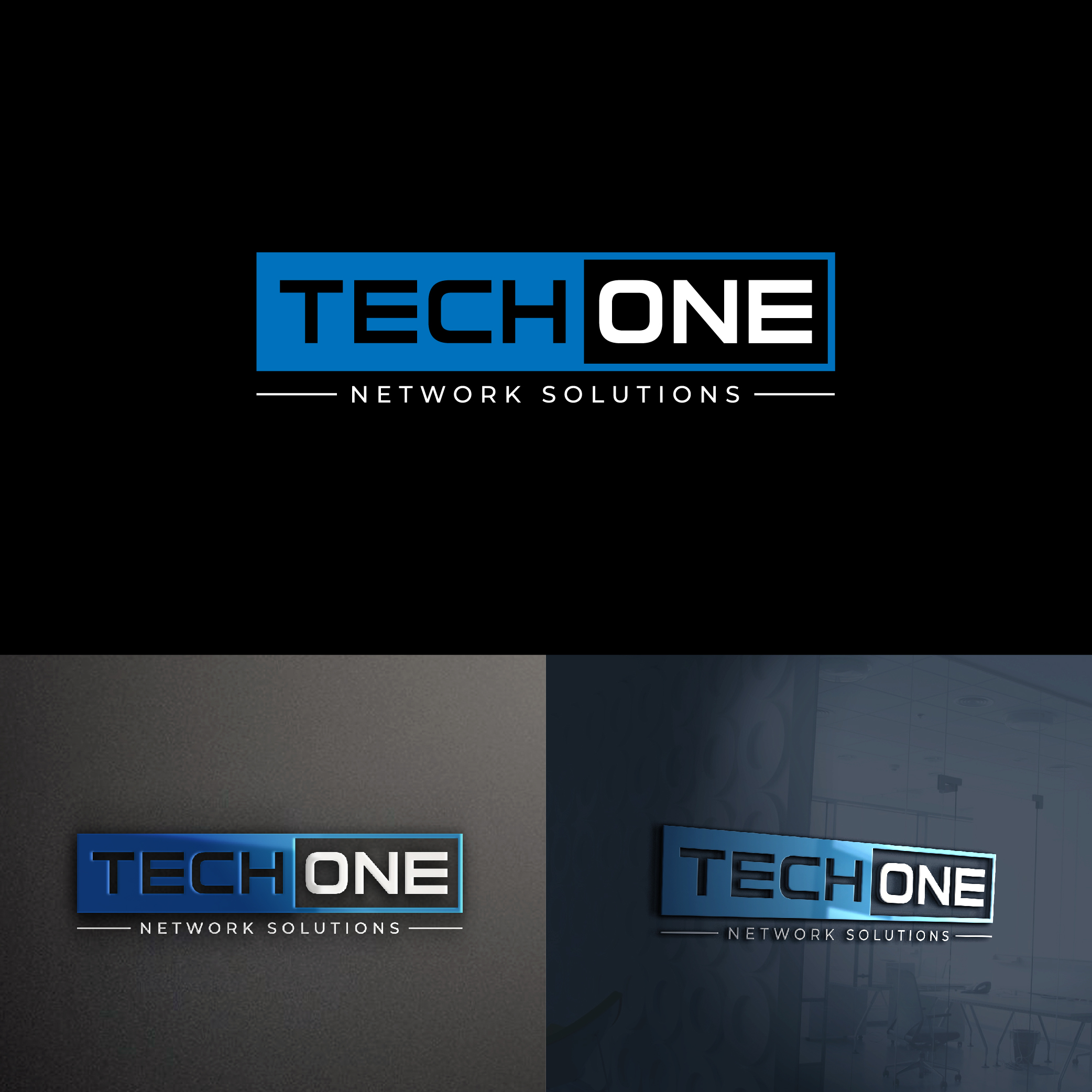 Logo Design by designer profile for TechOne Network Solutions | Design #33380894