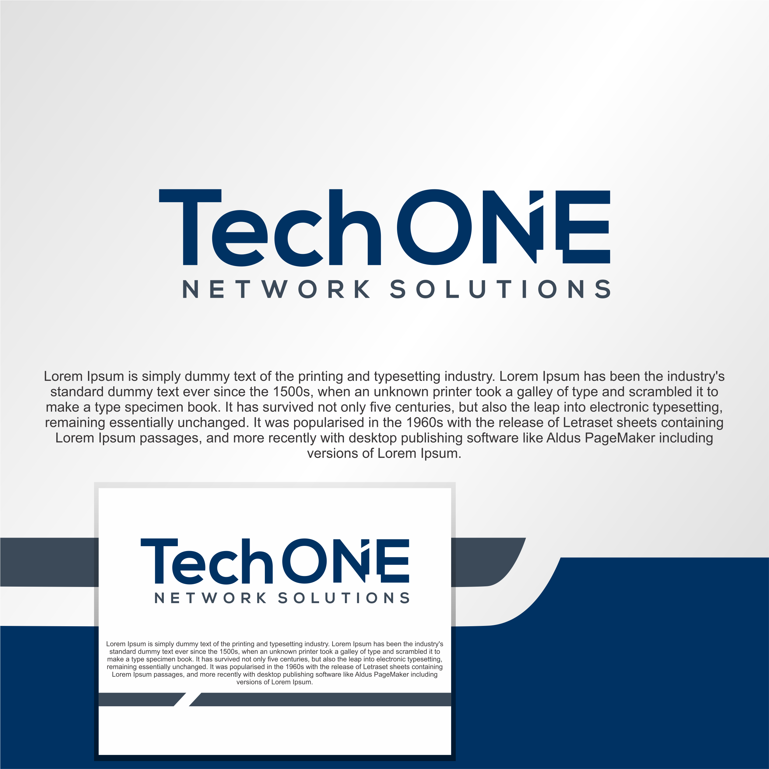 Logo Design by diego costa for TechOne Network Solutions | Design #33380828