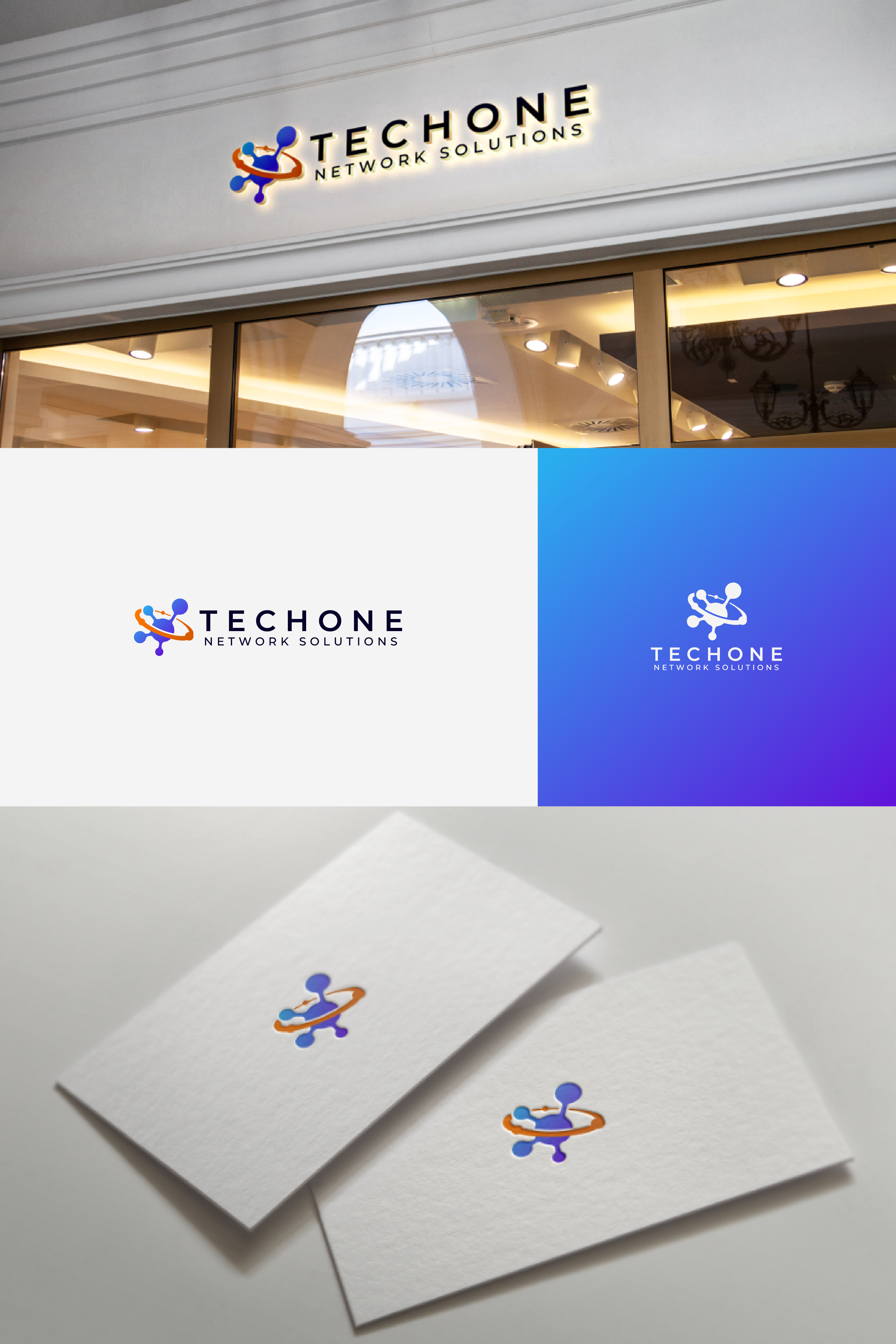 Logo Design by Boril Std for TechOne Network Solutions | Design #33386264