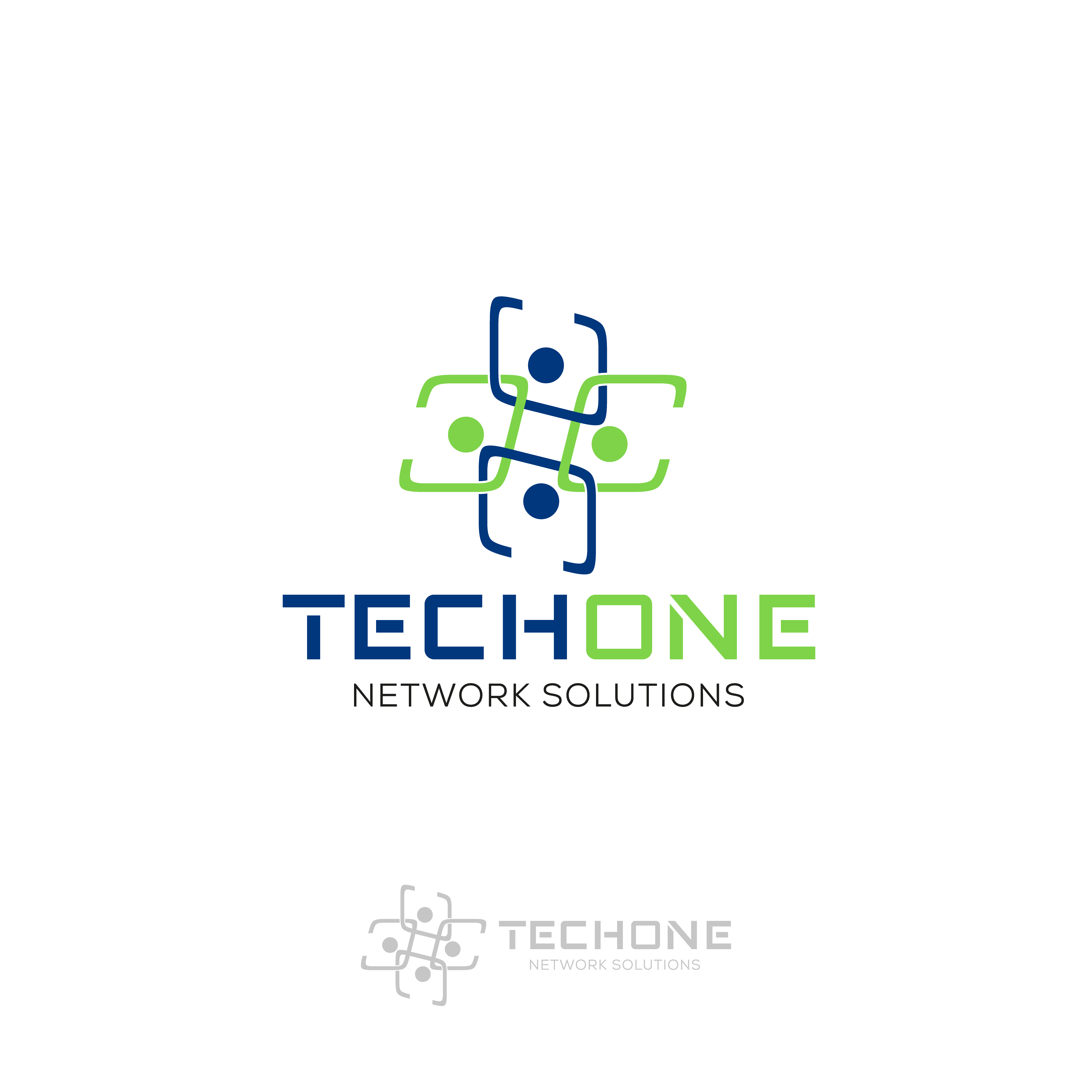 Logo Design by Ayat dhillon for TechOne Network Solutions | Design #33386764