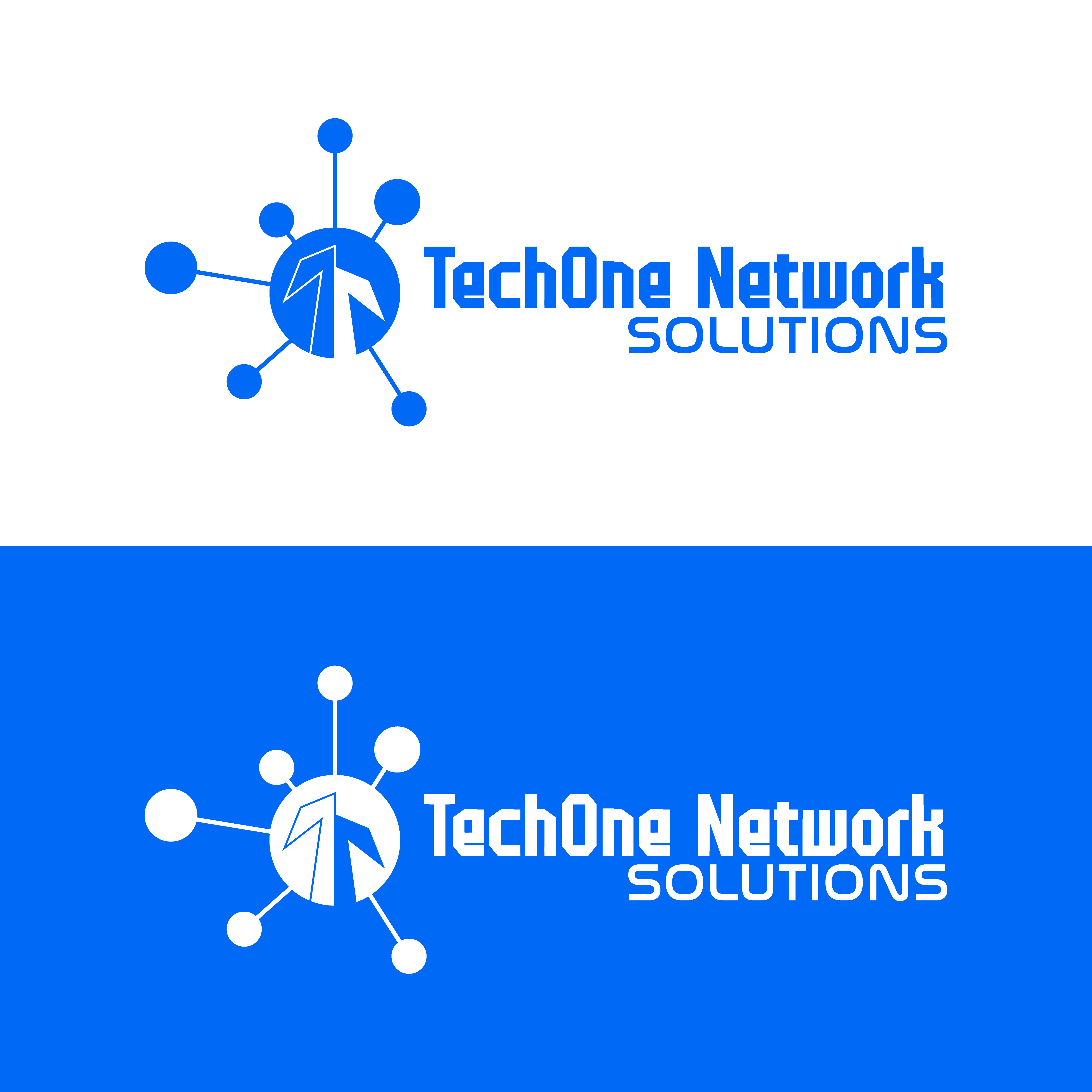 Logo Design by salmanogd for TechOne Network Solutions | Design #33383647