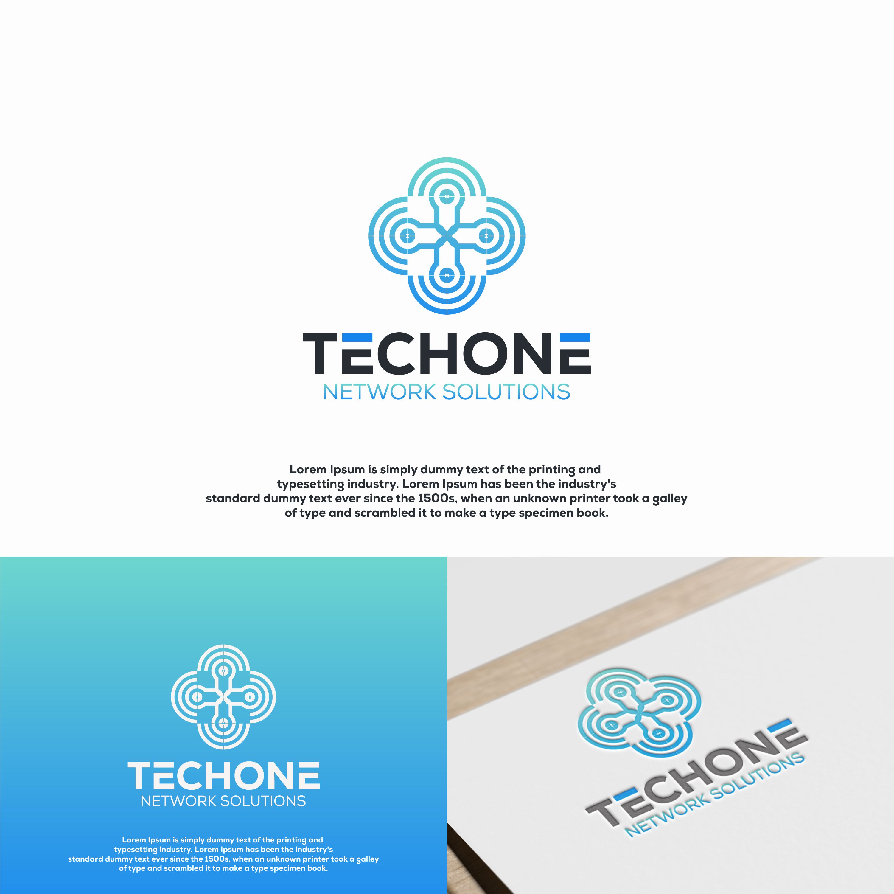 Logo-Design von izdihaar studio für TechOne Network Solutions | Design #33387783