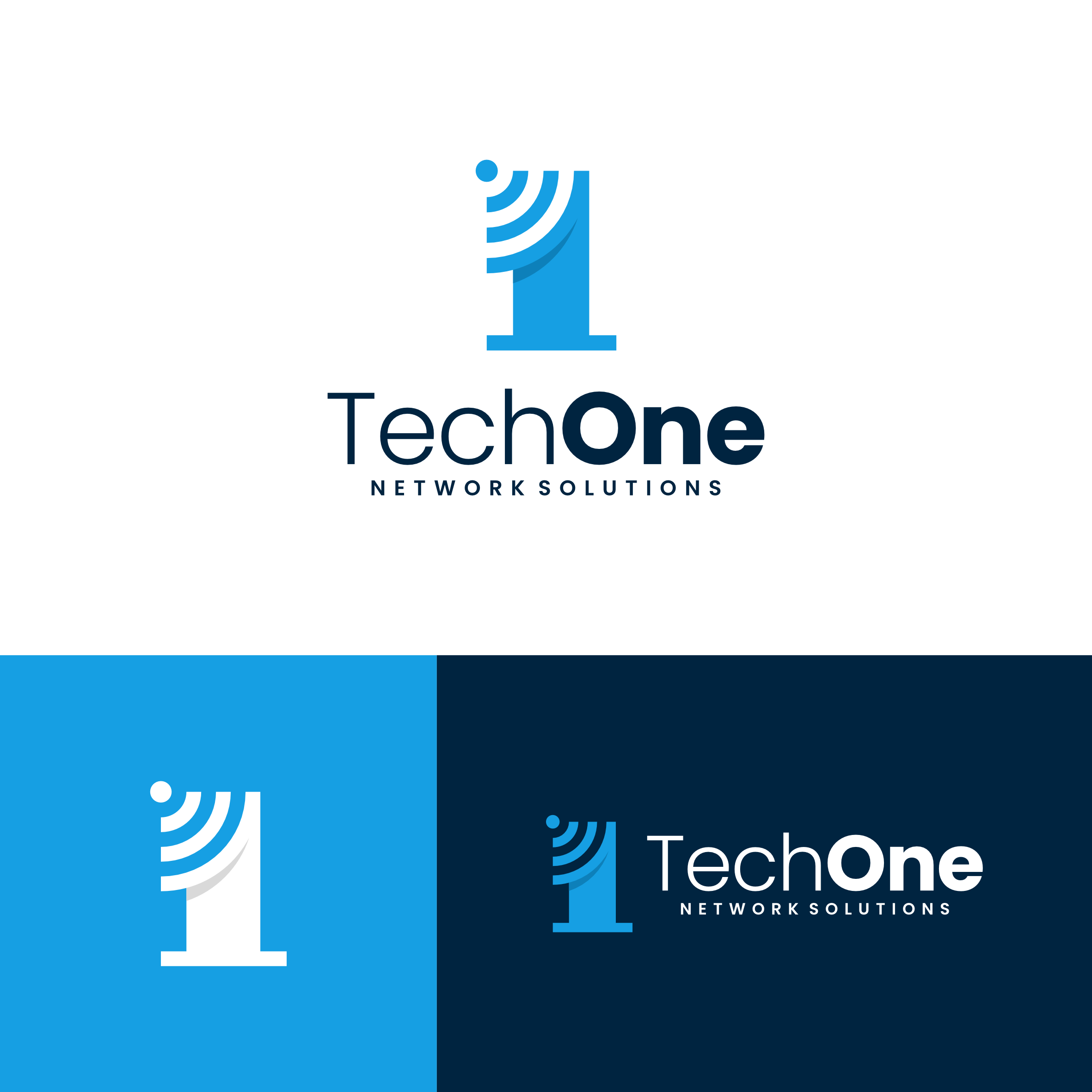 Logo Design by vectorel for TechOne Network Solutions | Design #33420048