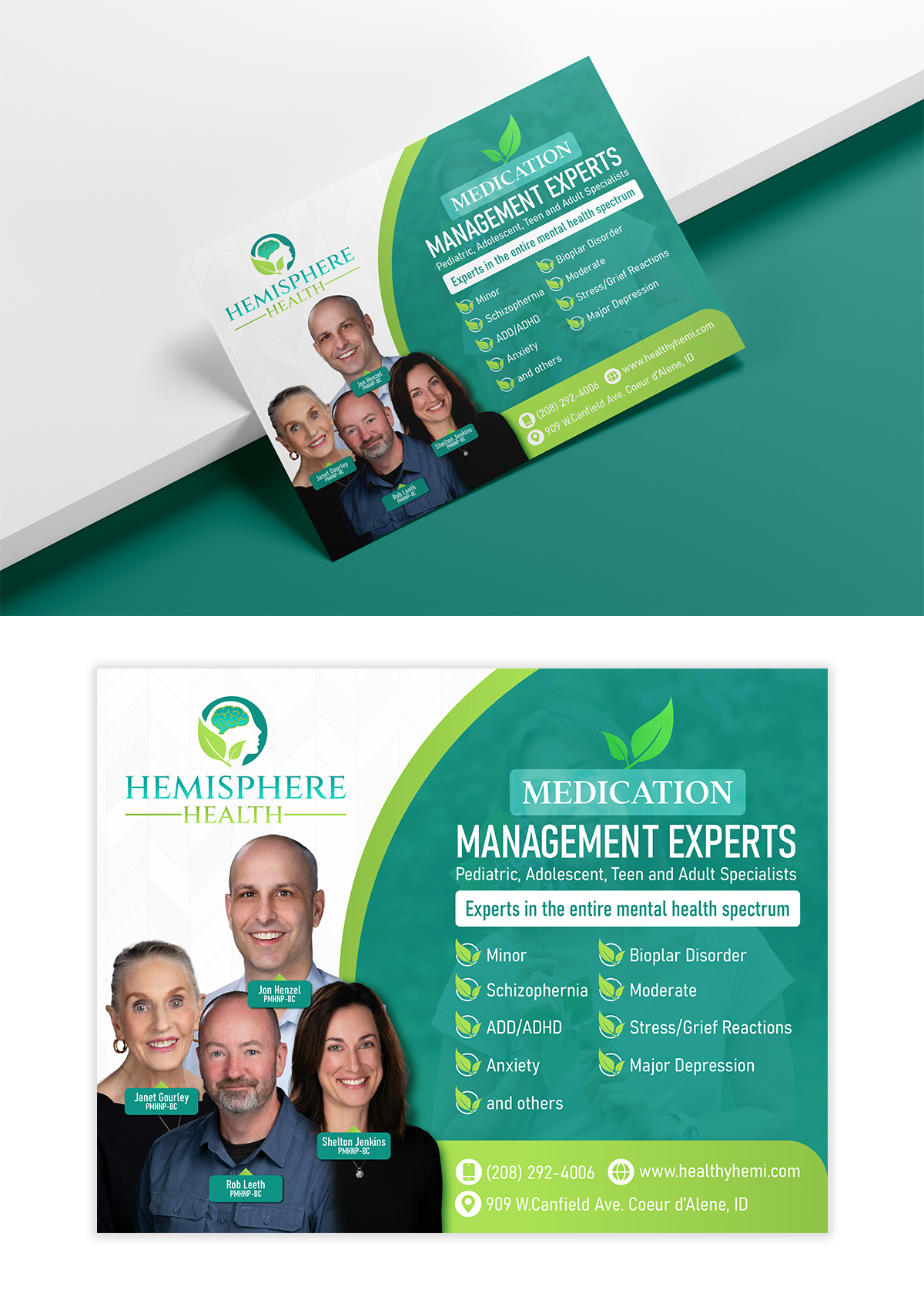 Design Publicitaire par PixelUP Graphics pour Hemisphere Health | Design #33383305