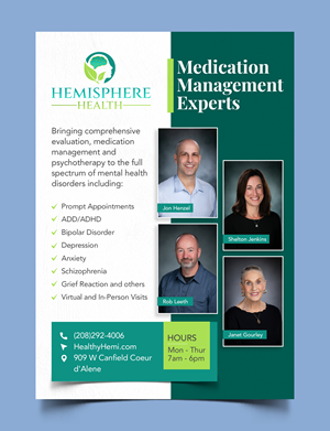 Design Publicitaire par Graphic Guy pour Hemisphere Health | Design #33393446