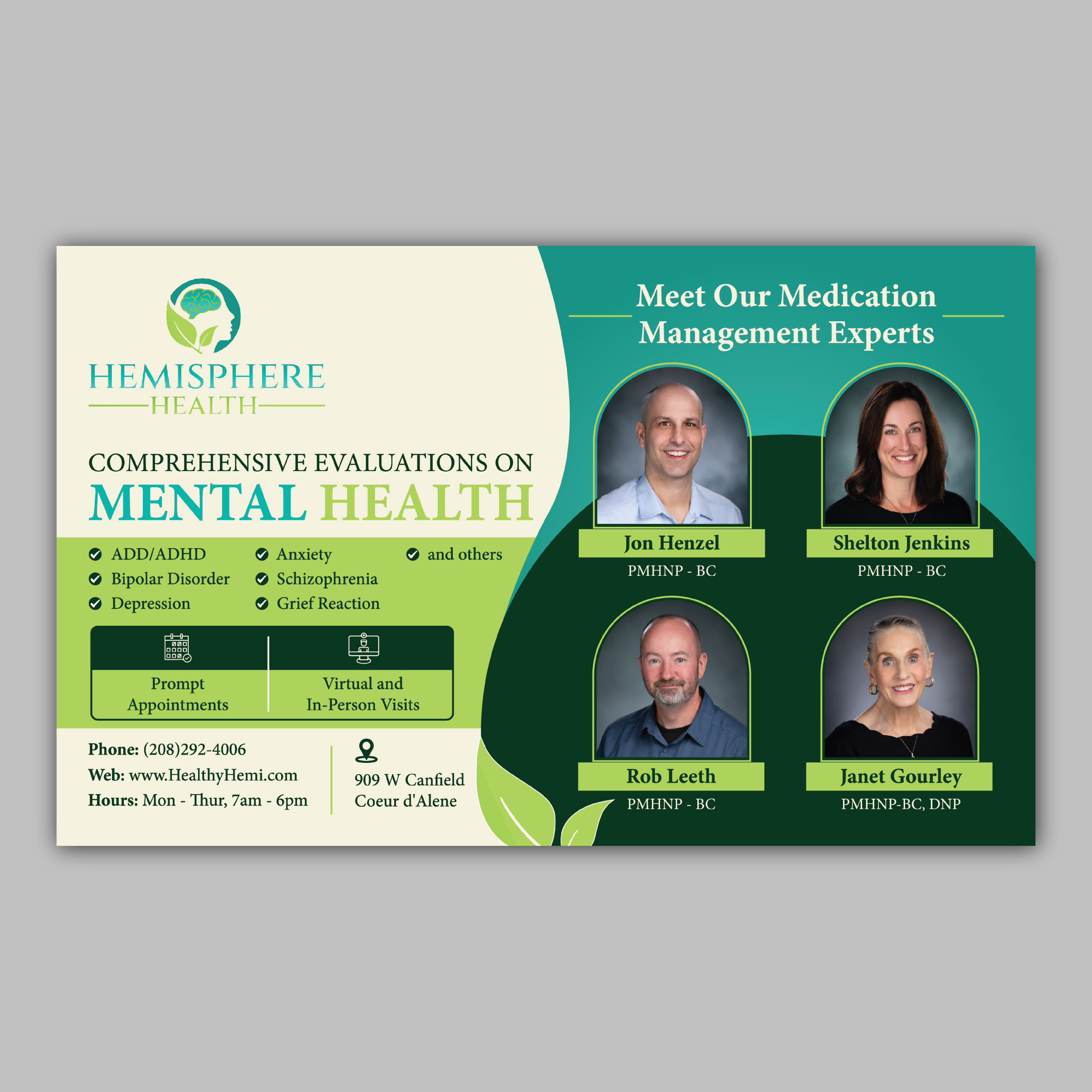 Design Publicitaire par Bidita Saha pour Hemisphere Health | Design #33396738