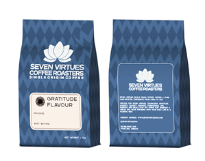 Packaging Design by mbathamoses for Seven Virtues Coffee Roasters | Design: #33456752