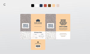 Packaging Design by Rosiana Design for Seven Virtues Coffee Roasters | Design: #33446259