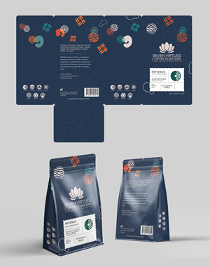 Packaging Design by Graphic Guy for Seven Virtues Coffee Roasters | Design: #33450548