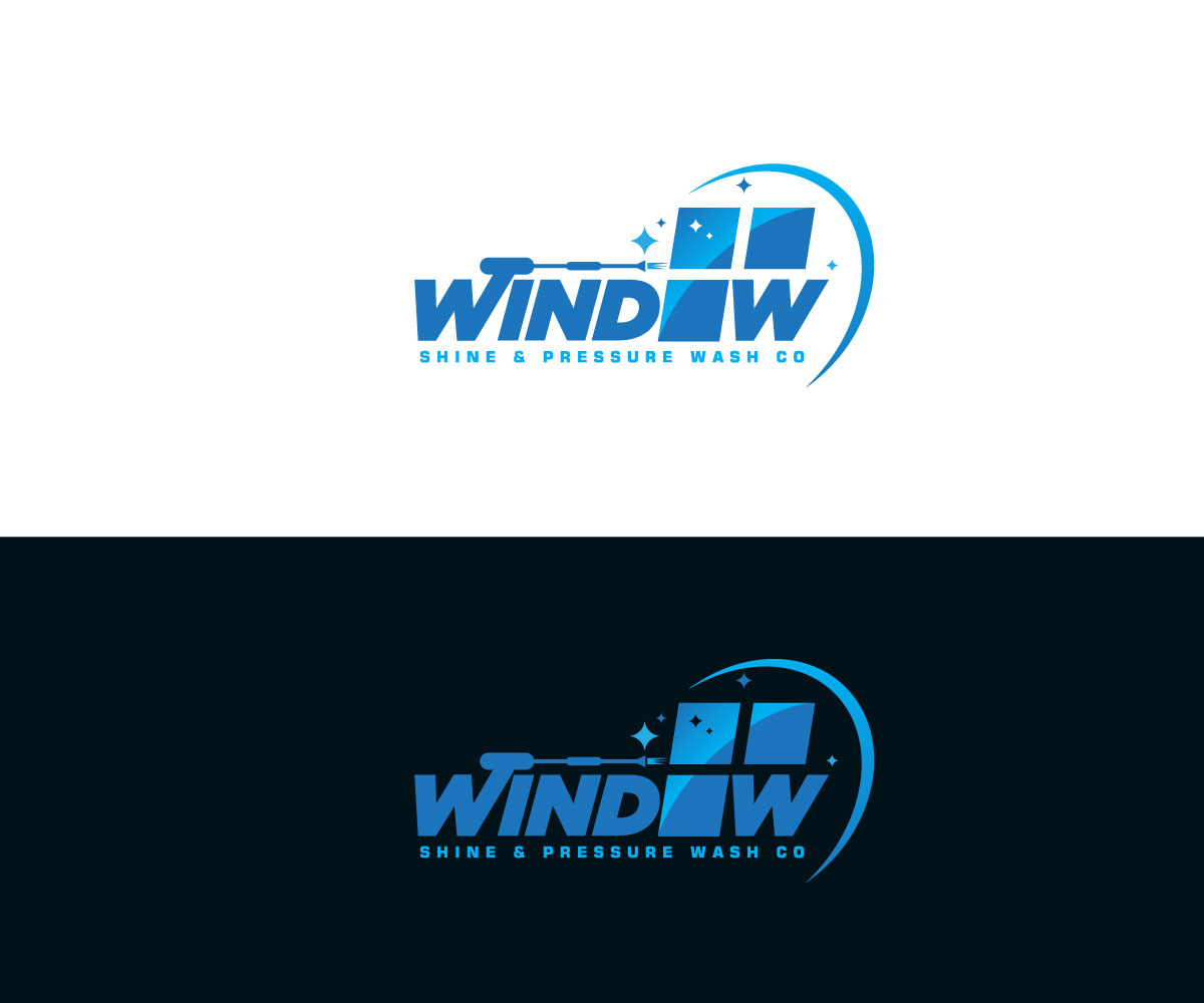 Logo Design by jonkonrad for Window Shine & Pressure Wash Co | Design #33394342