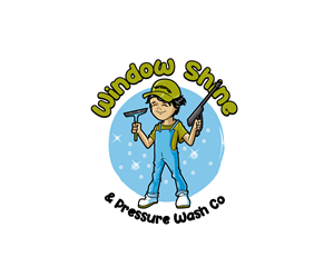Logo Design by LogoPoko for Window Shine & Pressure Wash Co | Design #33395601
