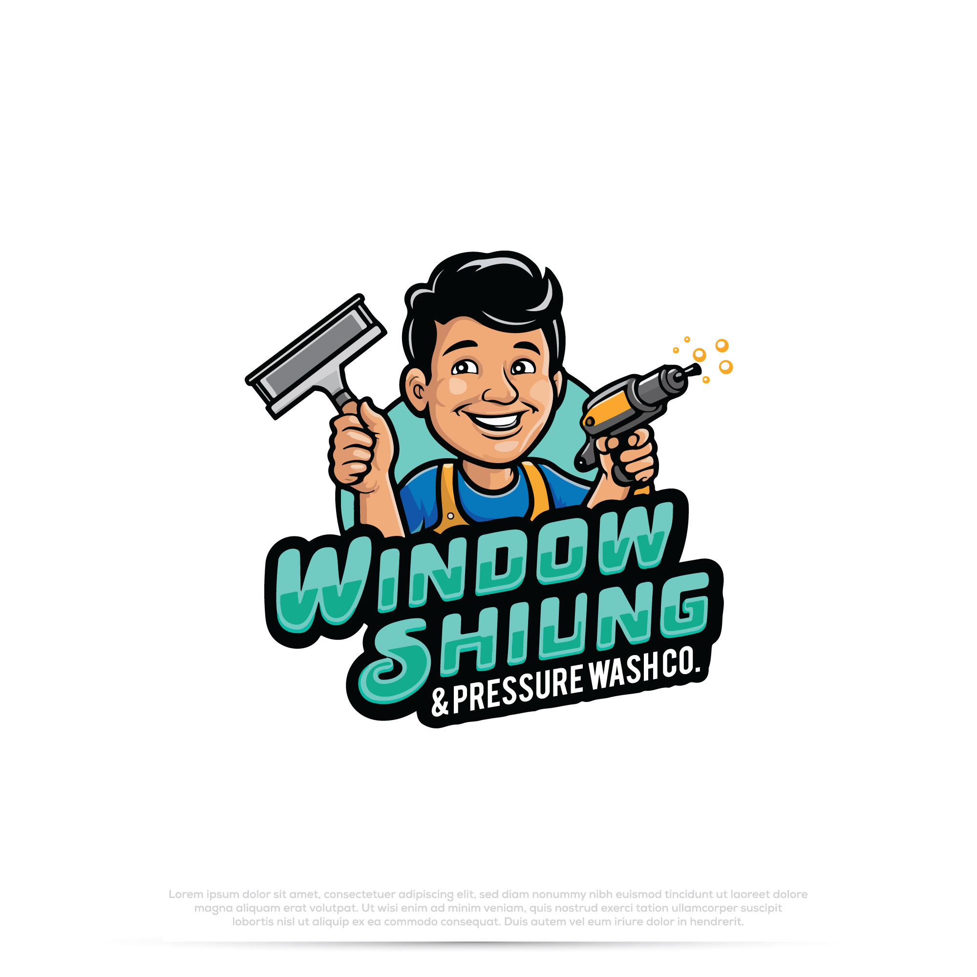 Logo Design by Pilot_DesignR™ for Window Shine & Pressure Wash Co | Design #33395170
