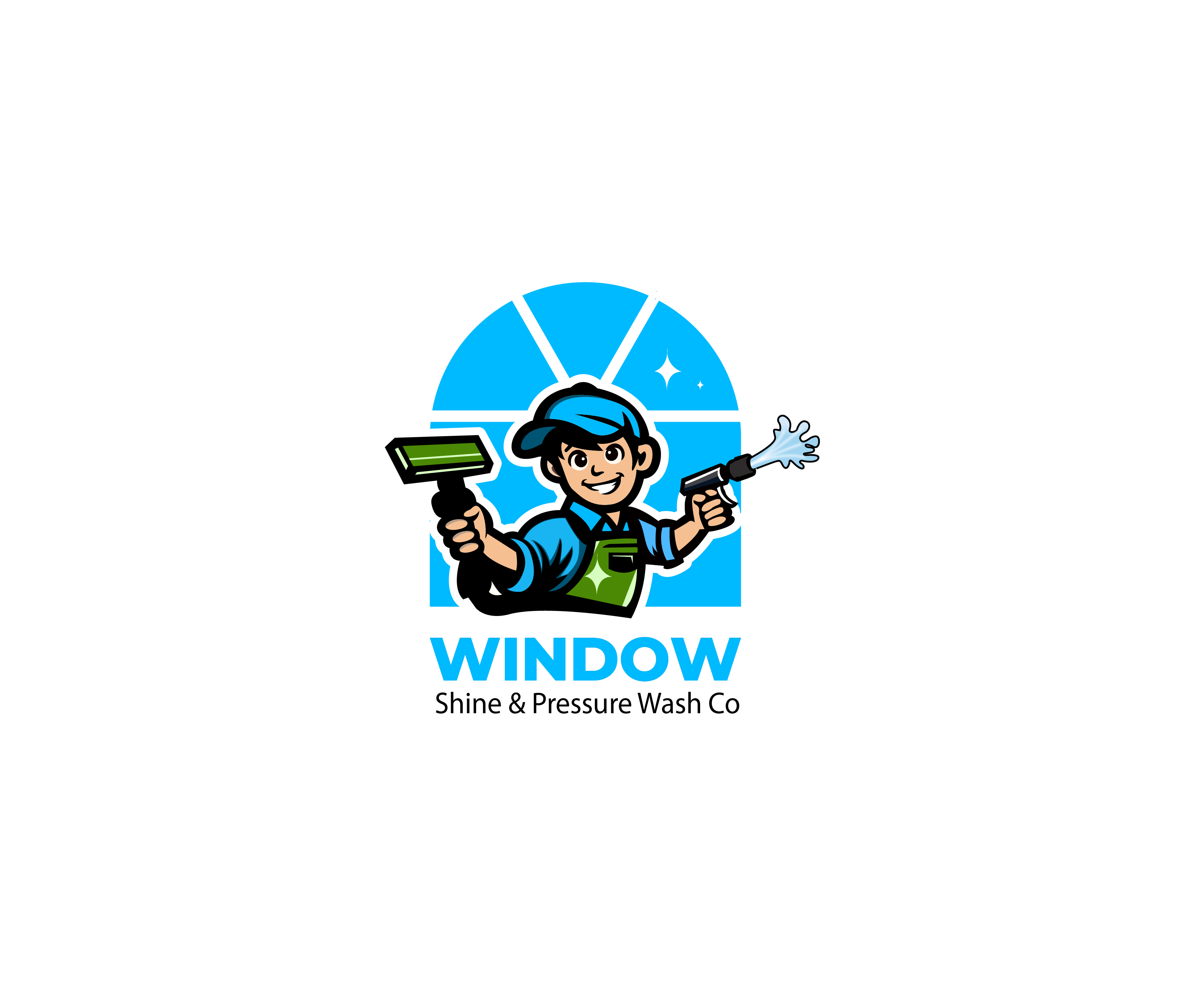 Logo Design by Emjey Designs for Window Shine & Pressure Wash Co | Design #33395897
