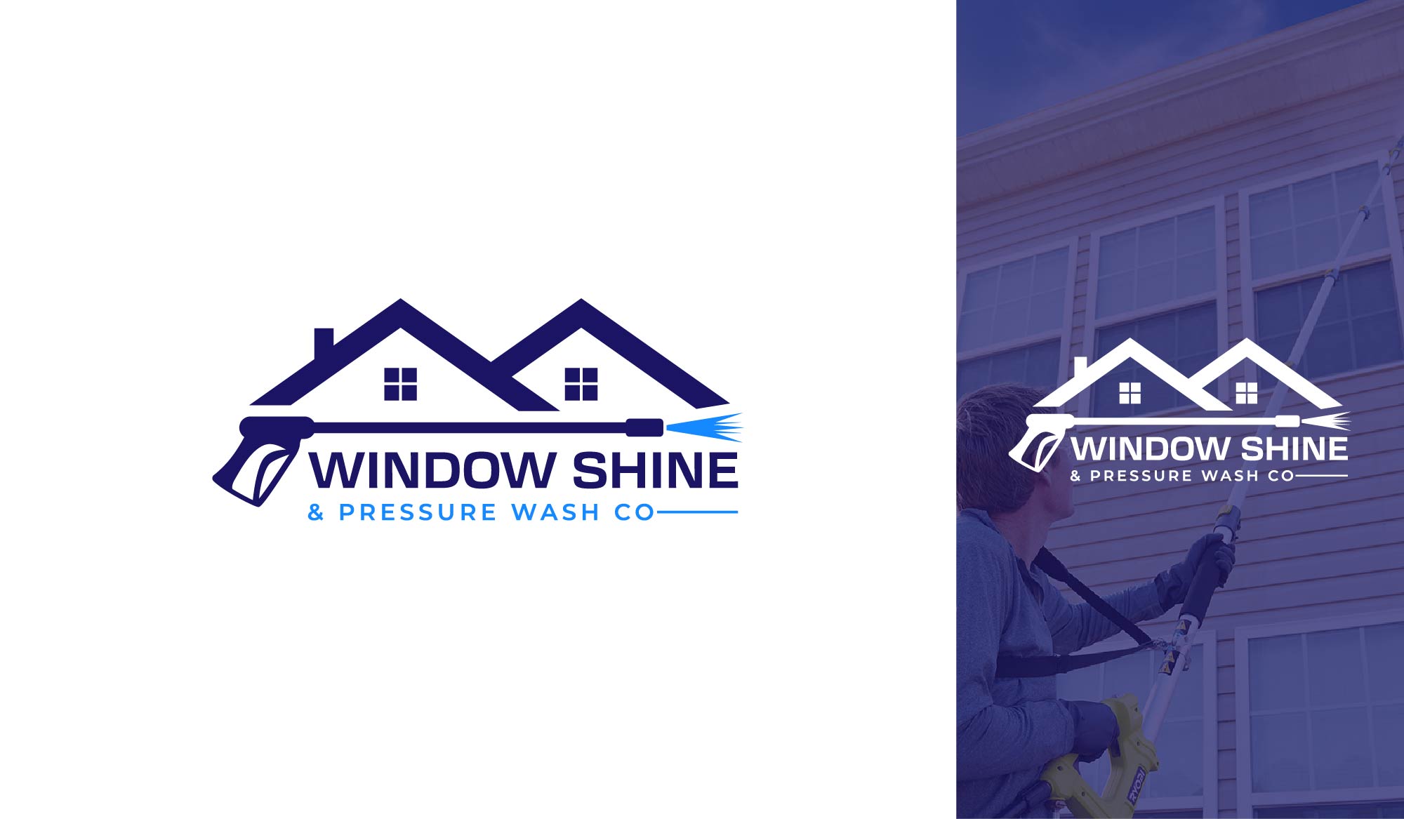 Logo-Design von GraphVibes für Window Shine & Pressure Wash Co | Design #33397432