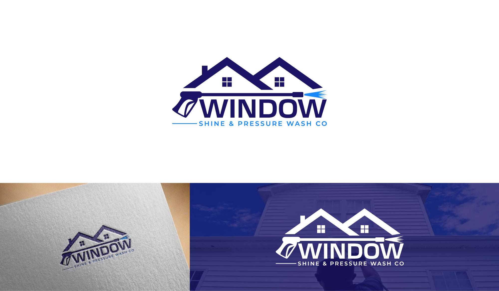 Logo-Design von GraphVibes für Window Shine & Pressure Wash Co | Design #33397434