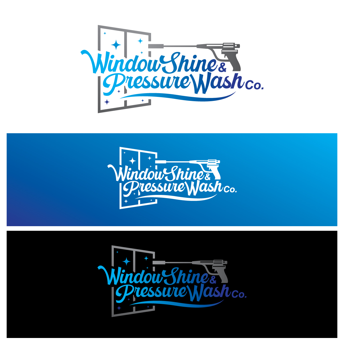 Logo Design by riya.mitra07j for Window Shine & Pressure Wash Co | Design #33392850