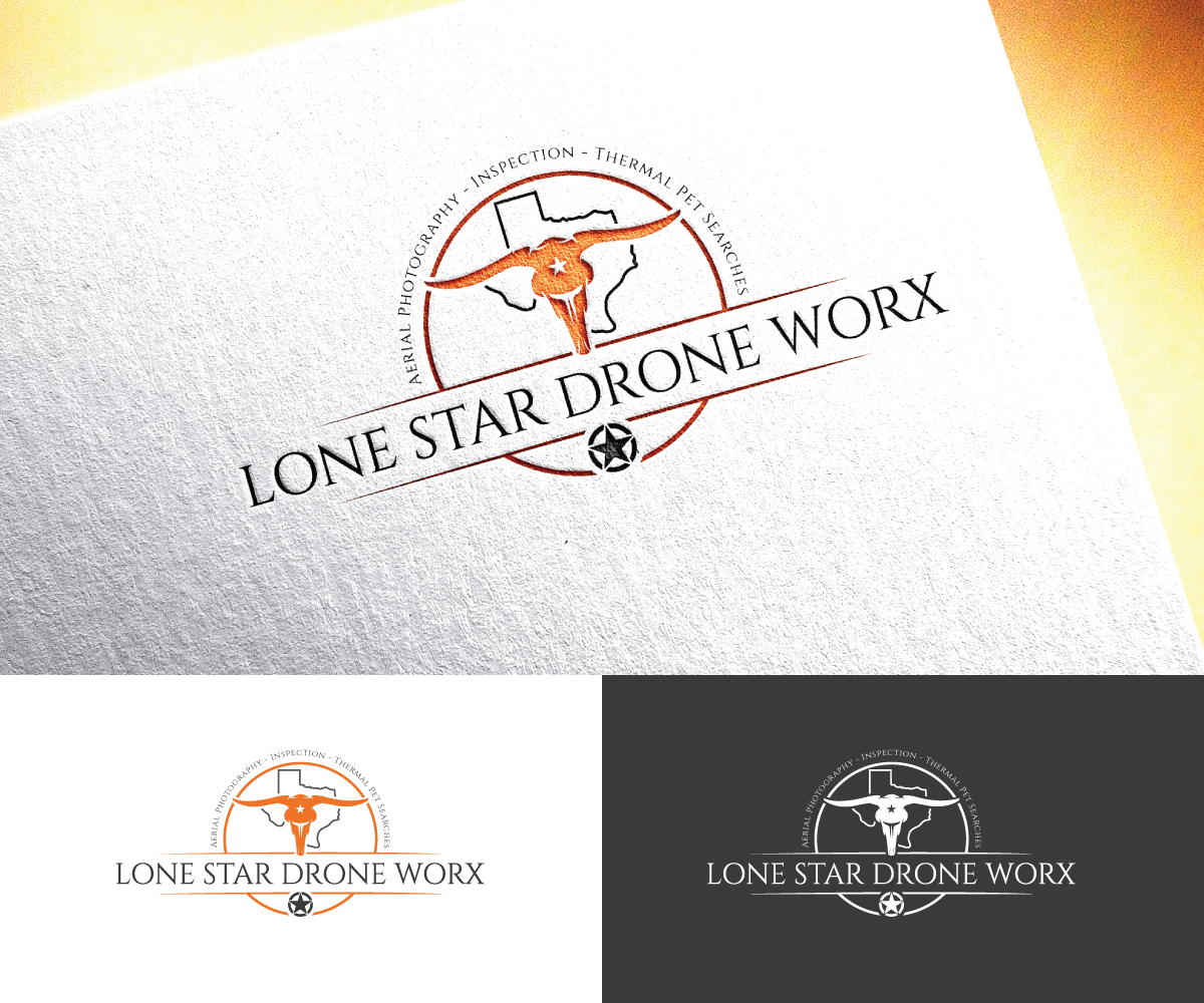Logo-Design von sol design2 für LONE STAR DRONE WORX | Design #33424698