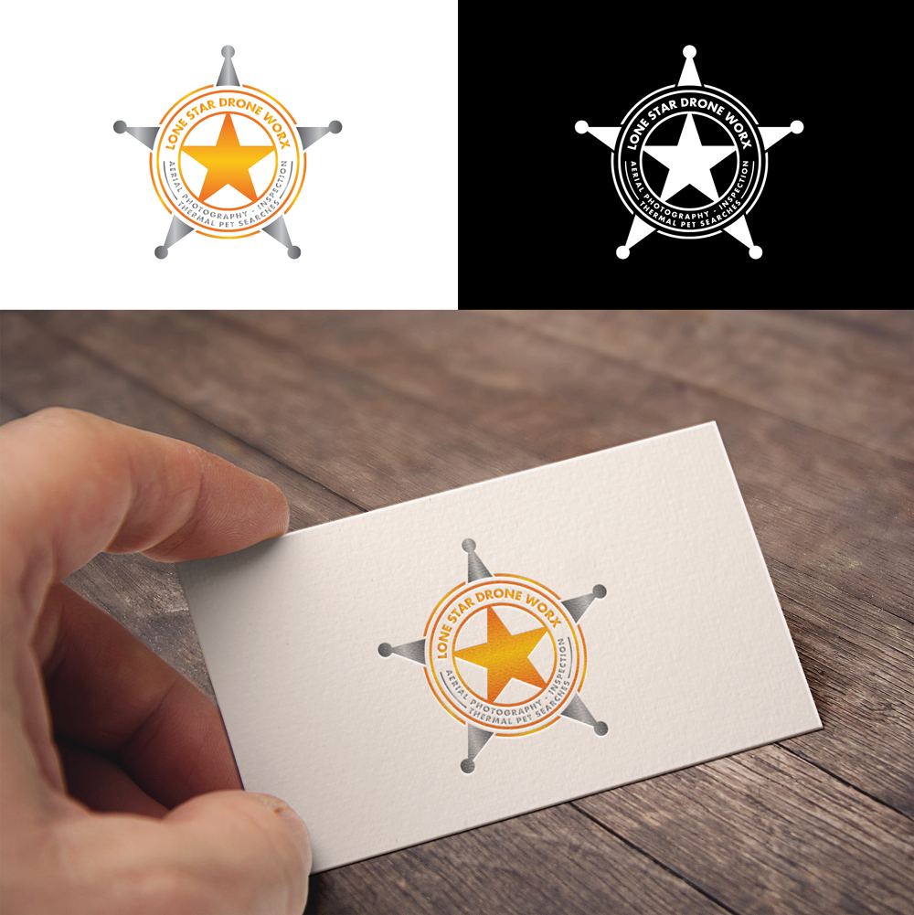 Logo Design by RA-bica for LONE STAR DRONE WORX | Design #33402119